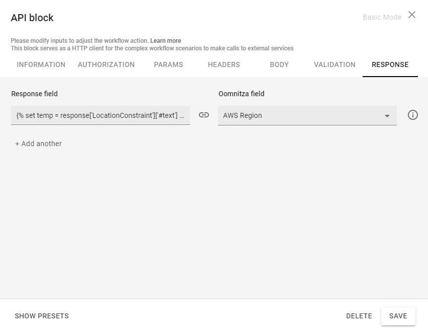 Creating workflows for AWS S3 assets Oomnitza Documentation